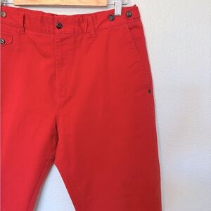 Tom Morris St. Andrews Golf Pants Sz 34 Orange/Red